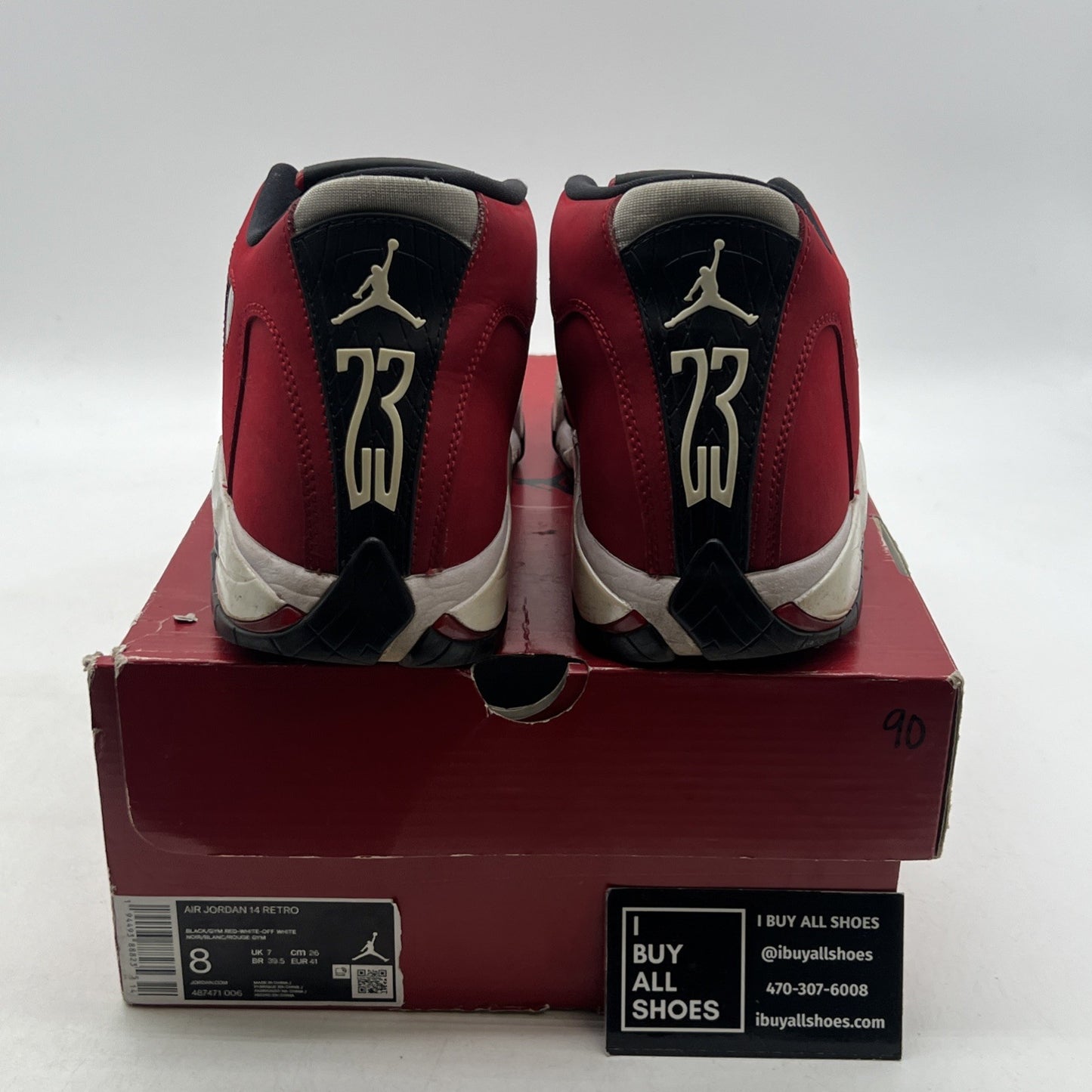 Size 8 - Air Jordan 14 Retro Gym Red (487471-006)