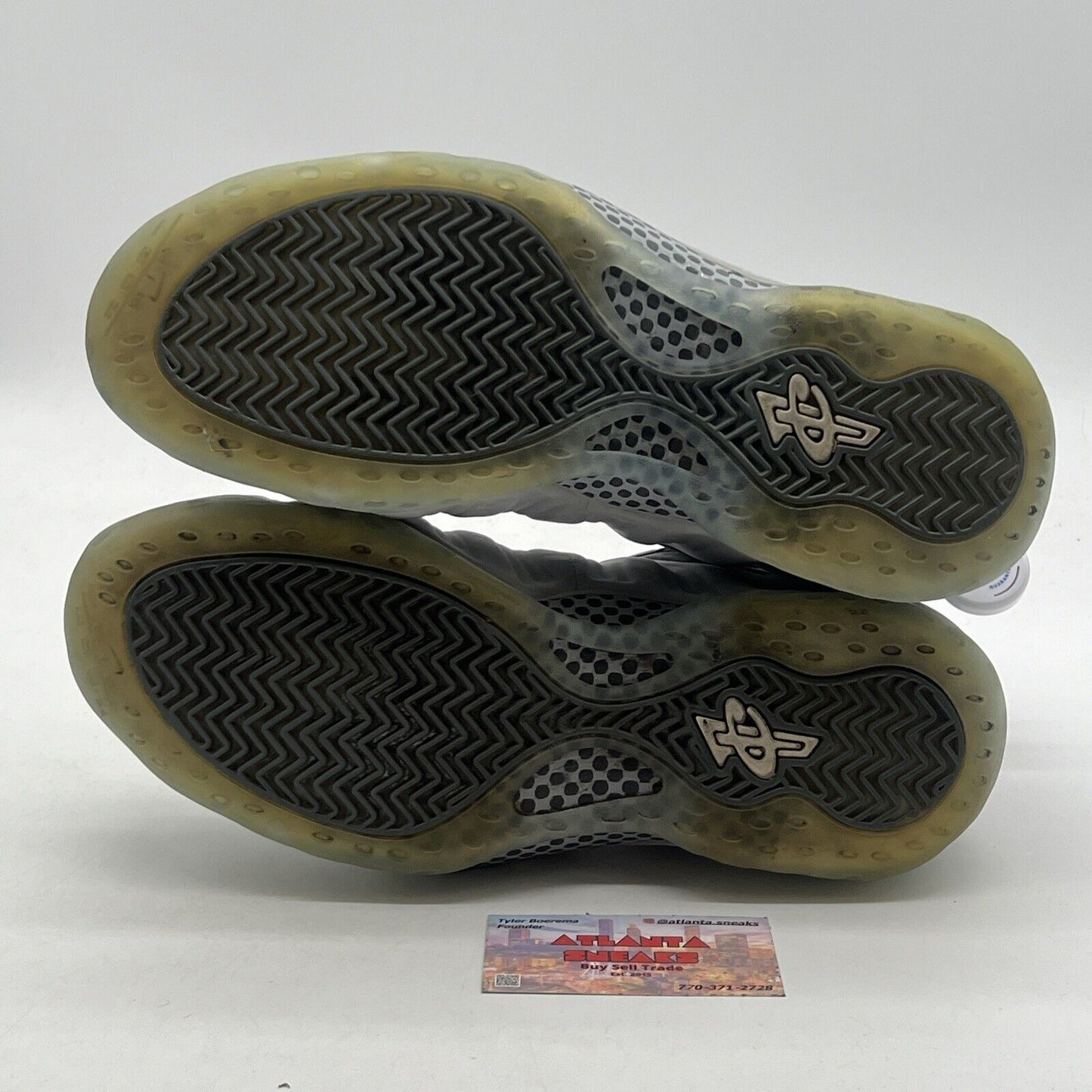 Size 11 - NIKE AIR FOAMPOSITE ONE WOLF GREY SUEDE (575420-007)
