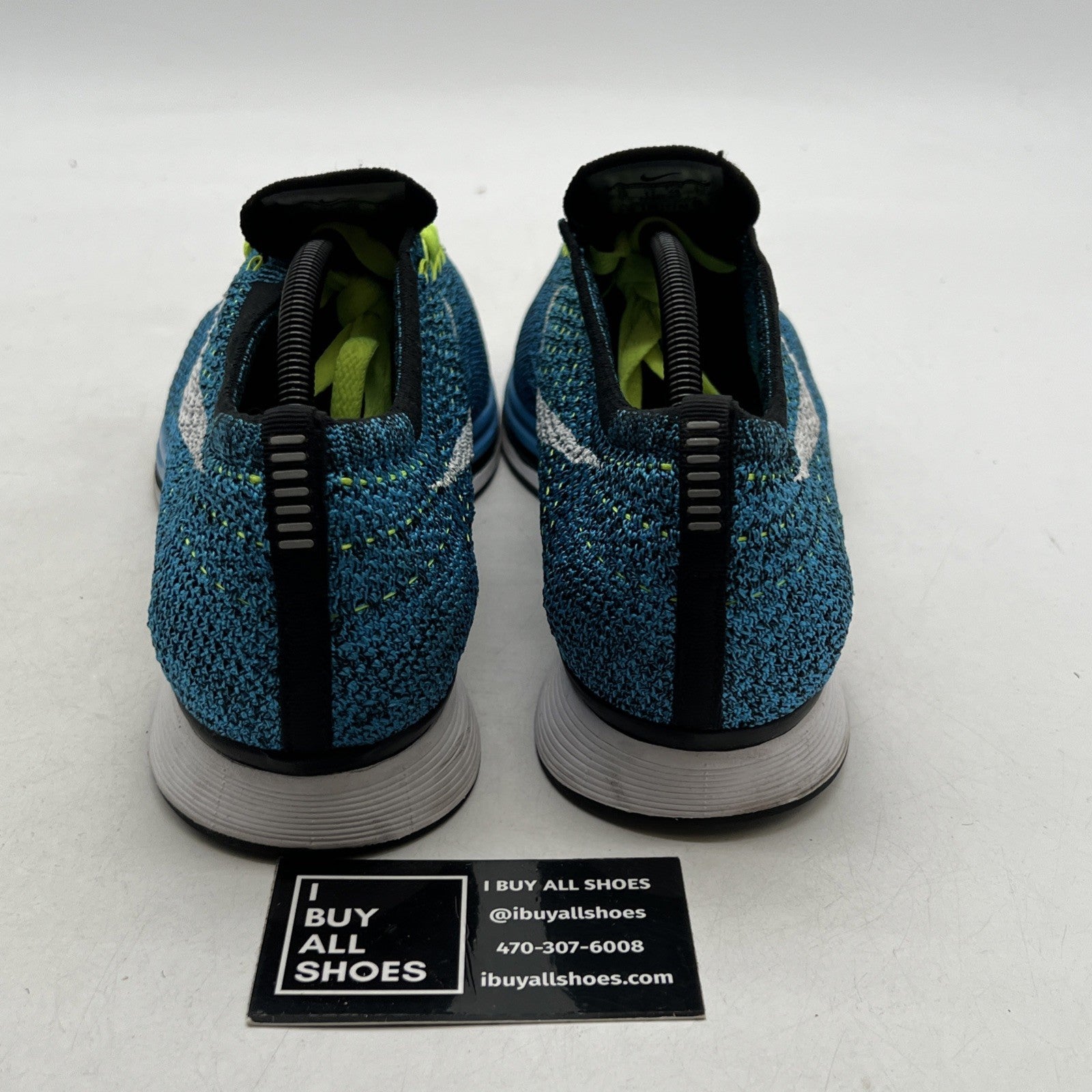 Size 12 - Nike Flyknit Racer Blue Glow (526628-402)