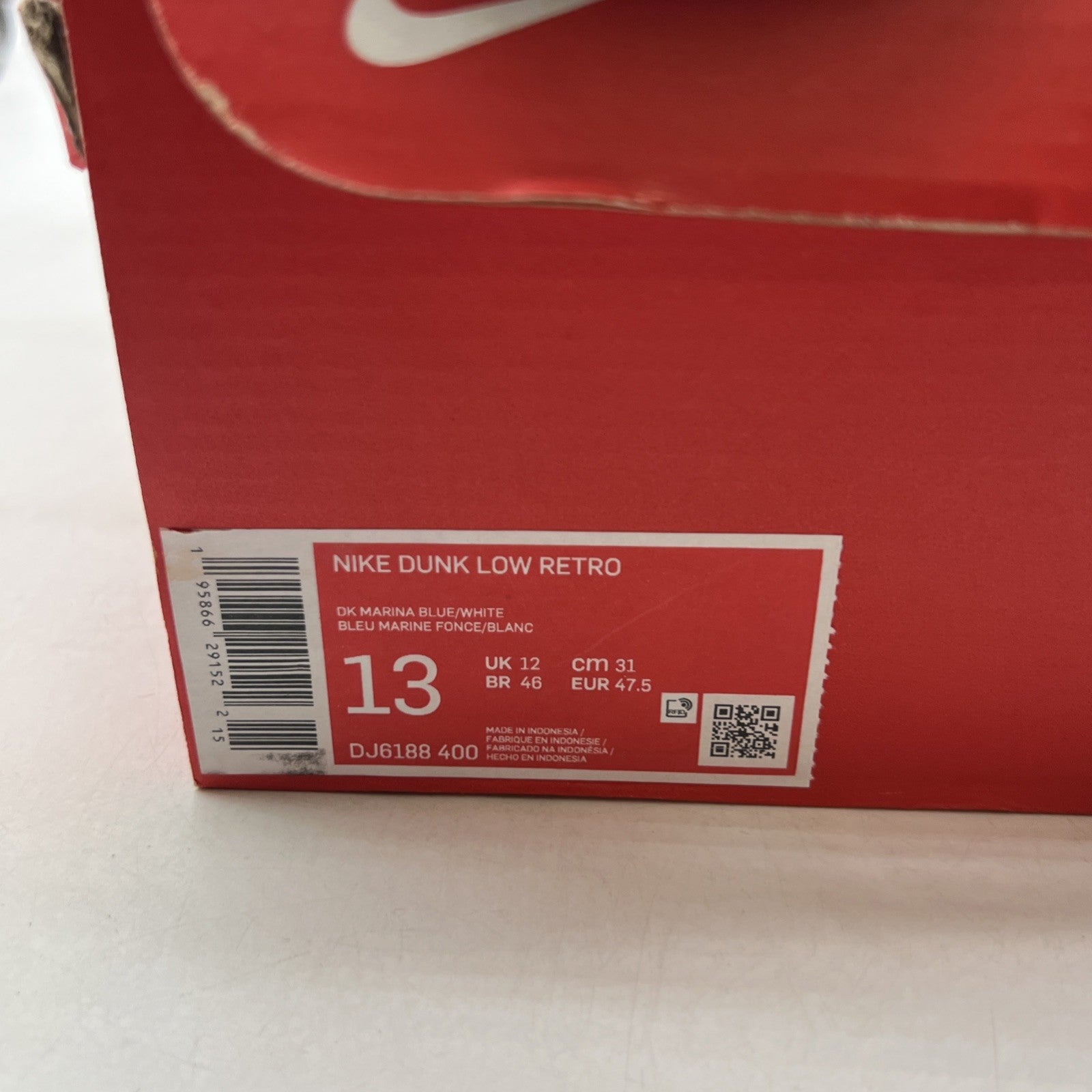 Size 13 - Nike Dunk Low Dark Marina Blue (DJ6188-400)