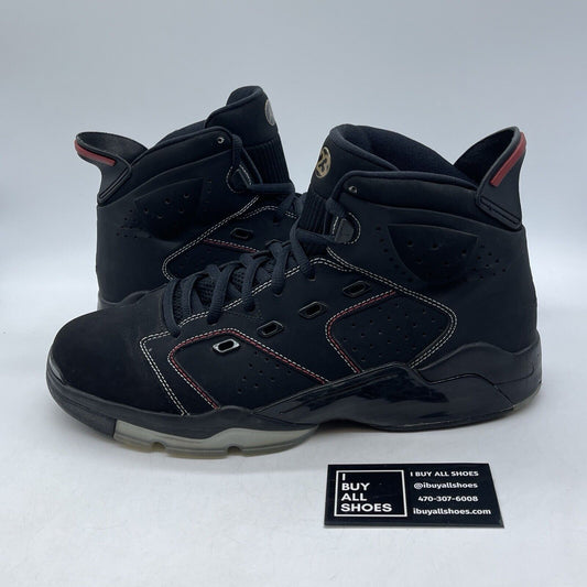 Size 12 - Air Jordan 6-17-23 Black University Red Suede Leather (DC7330-003)