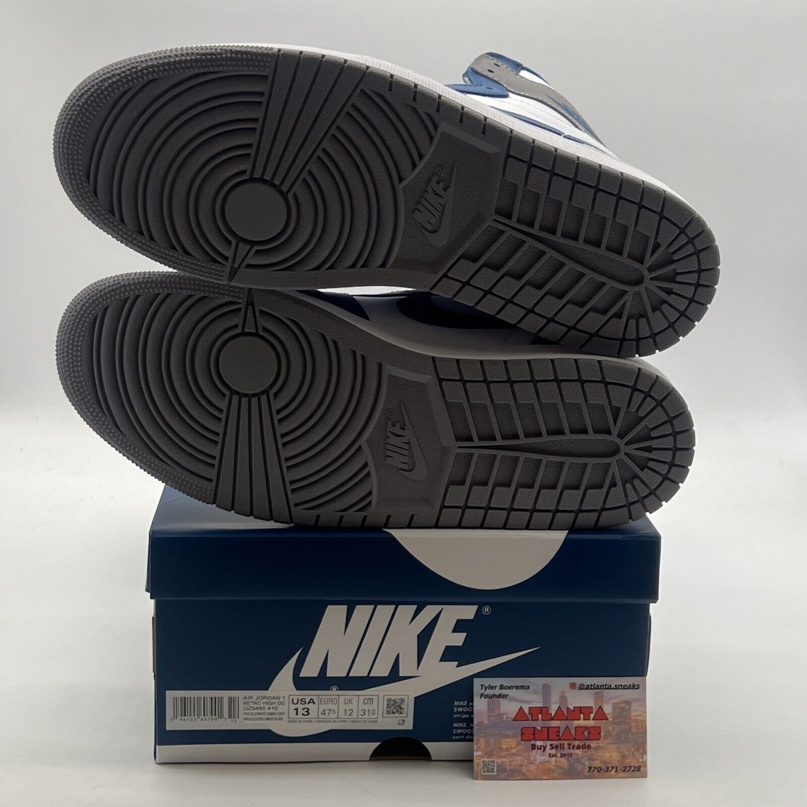 Size 13 - Air Jordan 1 Retro OG High True Blue (DZ5485-410)