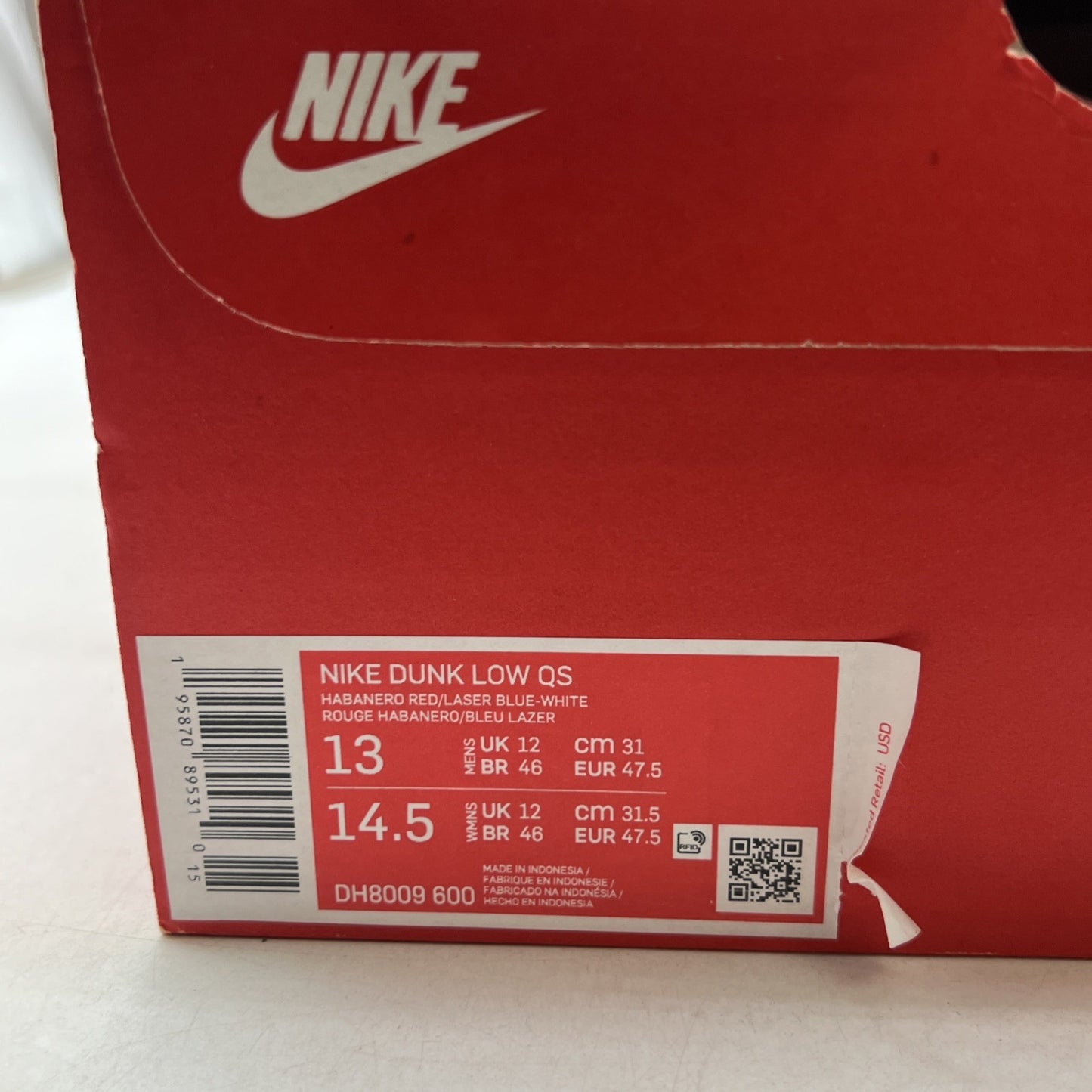 Size 13 - Nike Dunk Low x LeBron James x Fruity Pebbles Red (DH8009-600)