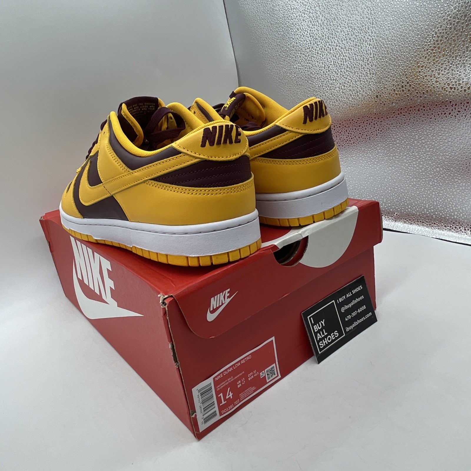 Size 14 - Nike Dunk Low Retro Arizona State Sun Devils 2022 (DD1391-702)