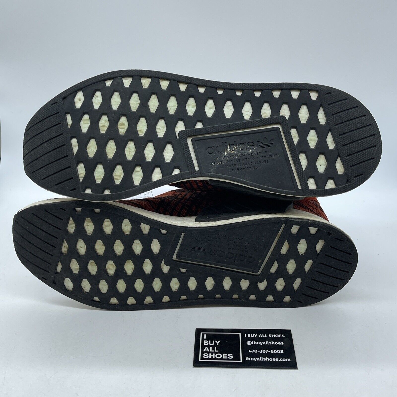 Size 13 - adidas NMD_CS2 Primeknit Red Glitch Orange Black Suede (BY9406)