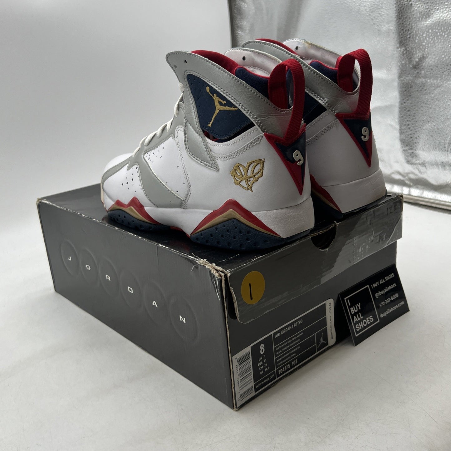 Size 8 - Air Jordan 7 Retro For The Love Of The Game (304775-103)
