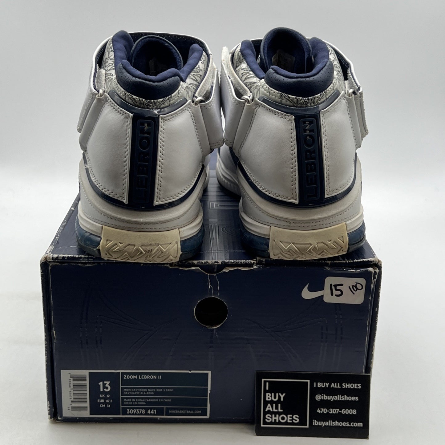 Size 13 - Nike Zoom LeBron 2 2004 USA (309378-441)