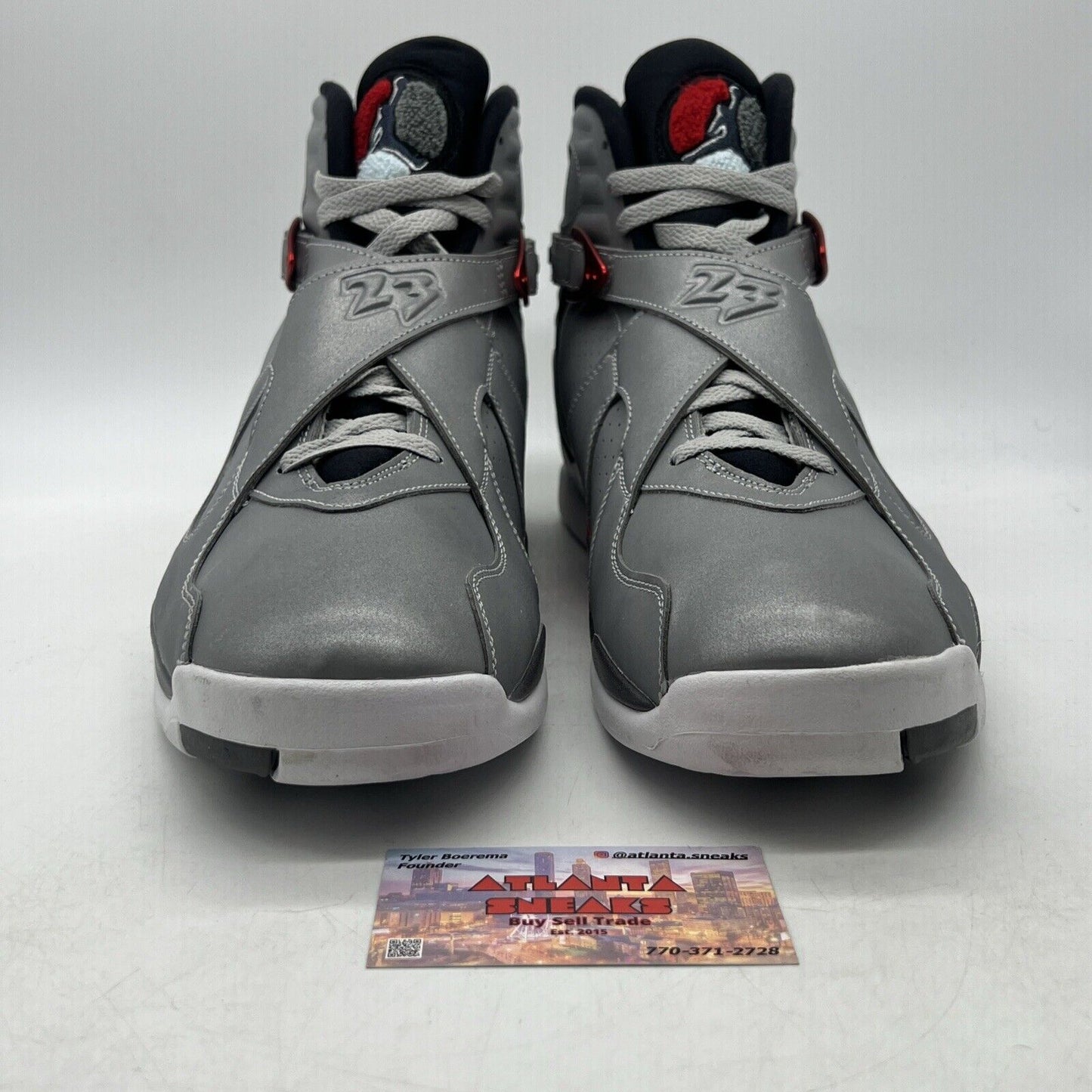 Size 14 - Air Jordan 8 Retro SP Reflections Of A Champion Silver (CI4073-001)