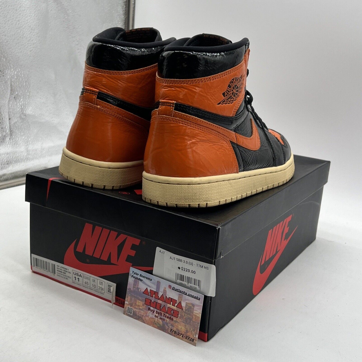 Size 11 - Jordan 1 Retro OG High Shattered Backboard 3.0 (555088-028)