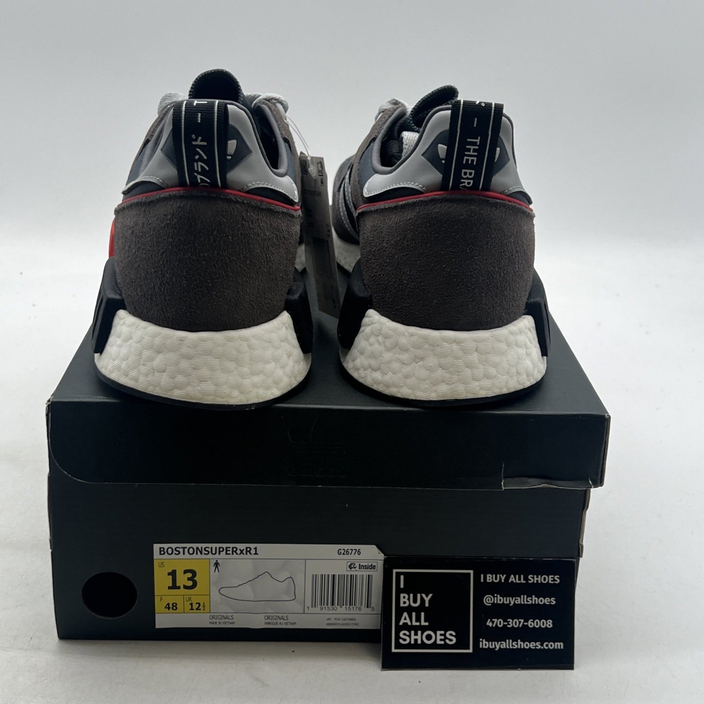 Size 13 - Adidas Boston Super R1 Cool Grey (G26776)