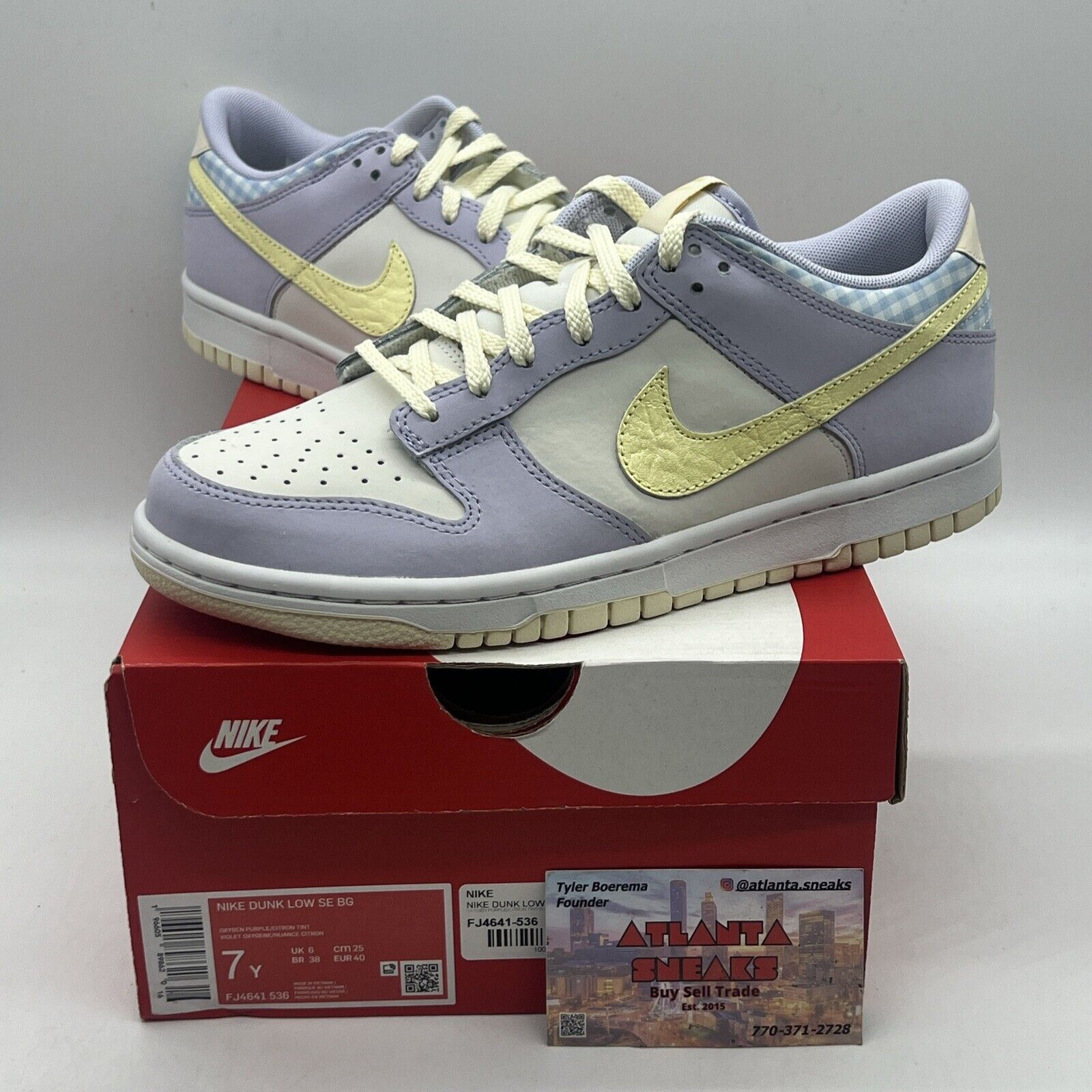 Nike Dunk Low SE BG Easter 2023 FJ4641-536 Size 7Y Brand New Og All