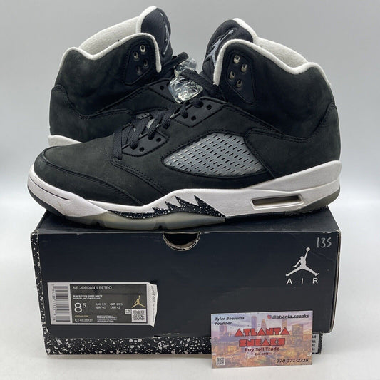 Size 8.5 - Jordan 5 Retro Mid Oreo Black Suede White Leather (CT4838-011)