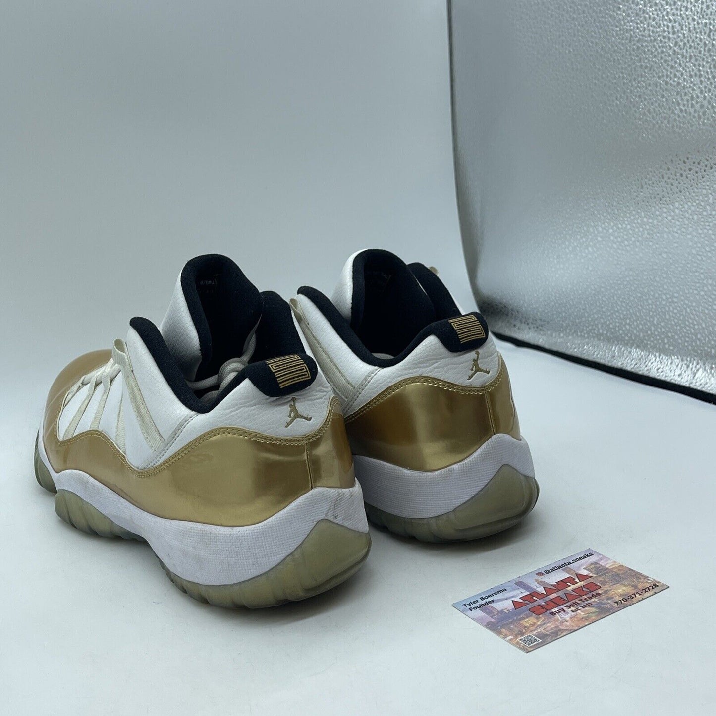 Size 12 - Air Jordan 11 Retro Low Closing Ceremony Gold White (528895-103)