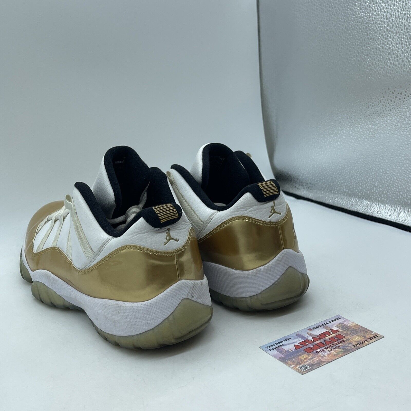 Size 12 - Air Jordan 11 Retro Low Closing Ceremony Gold White (528895-103)