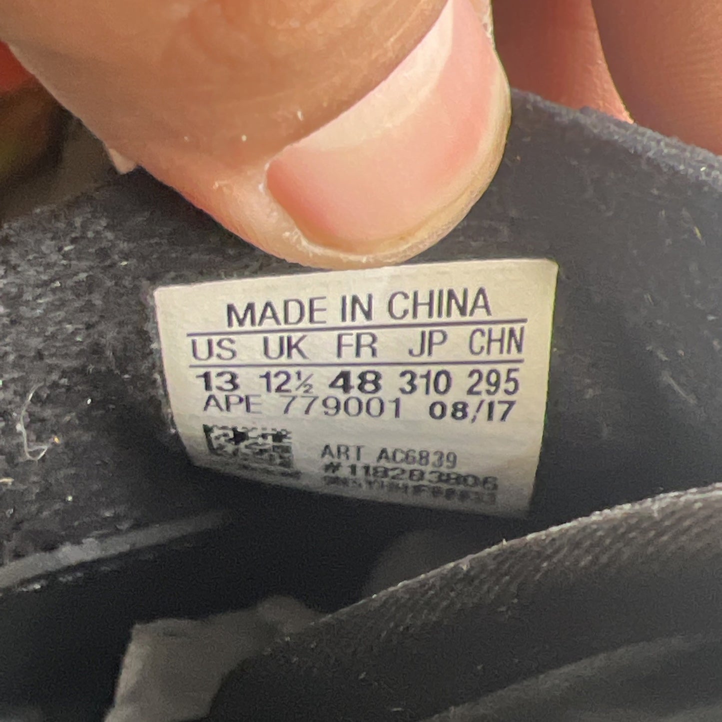 Size 13 - Adidas Alexander Wang x AW Hike Low Black (AC6839)
