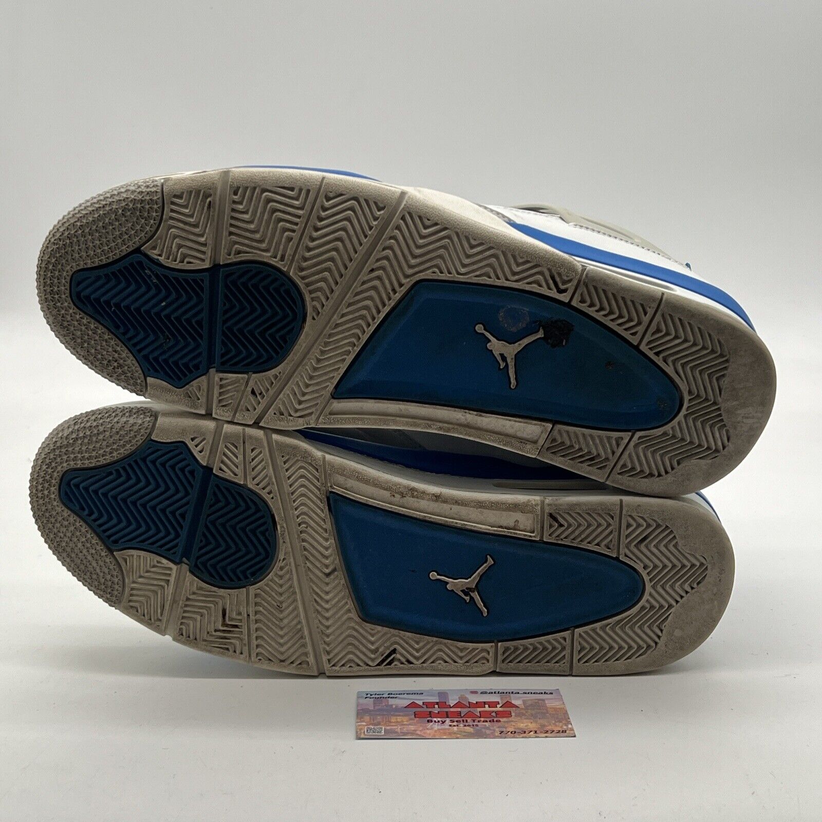 Size 12 - Air Jordan 4 Retro Military Blue 2012 (308497-105)