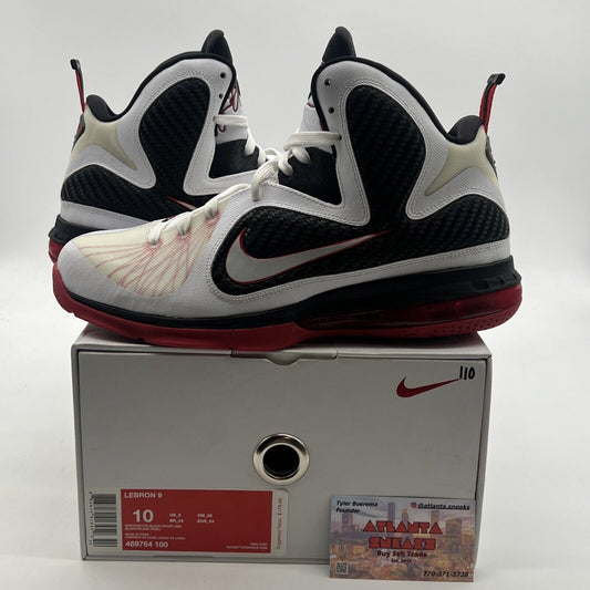 Size 10 - Nike LeBron 9 Miami Heat Home (469764-100)