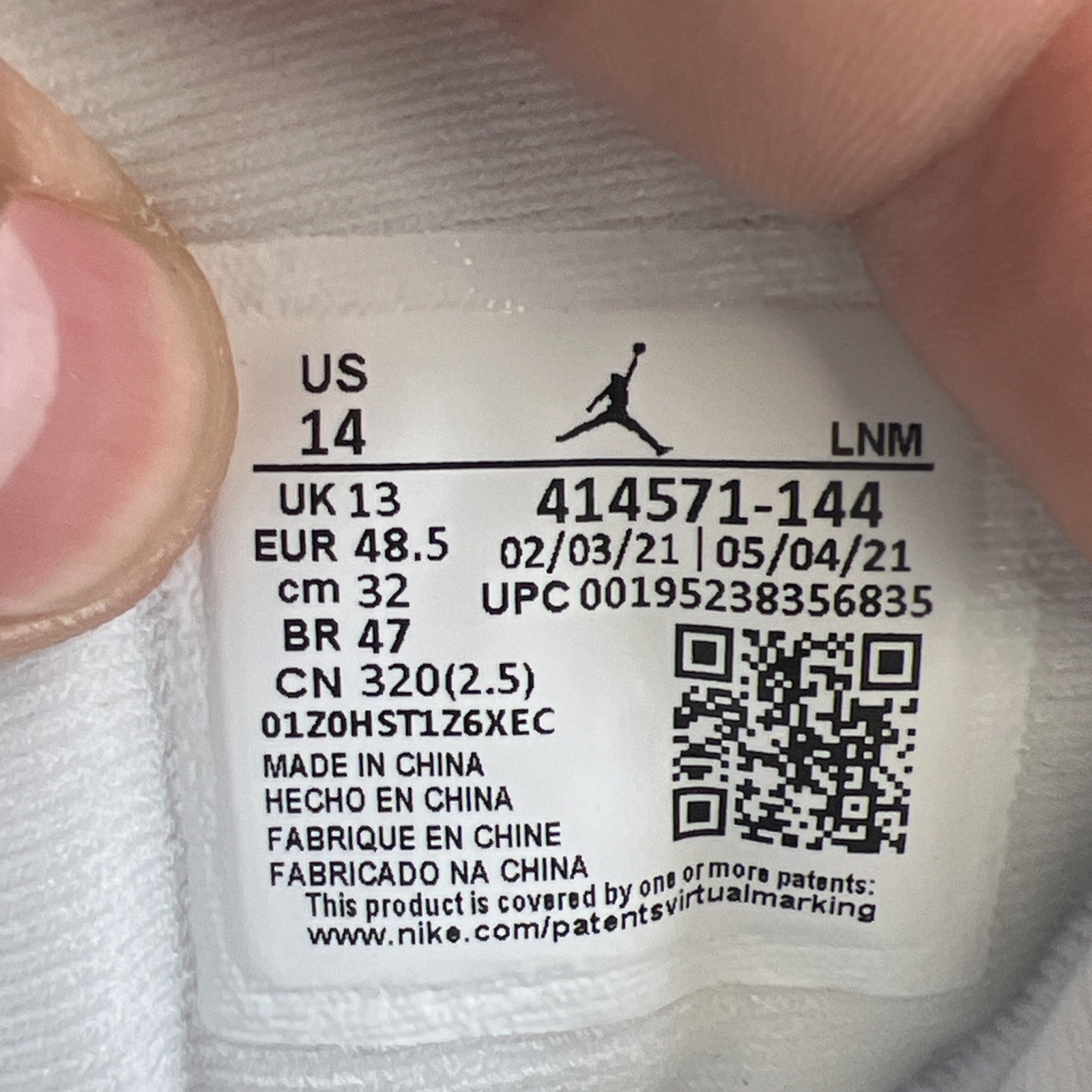 Size 14 - Air Jordan 13 Retro Obsidian (414571-144)