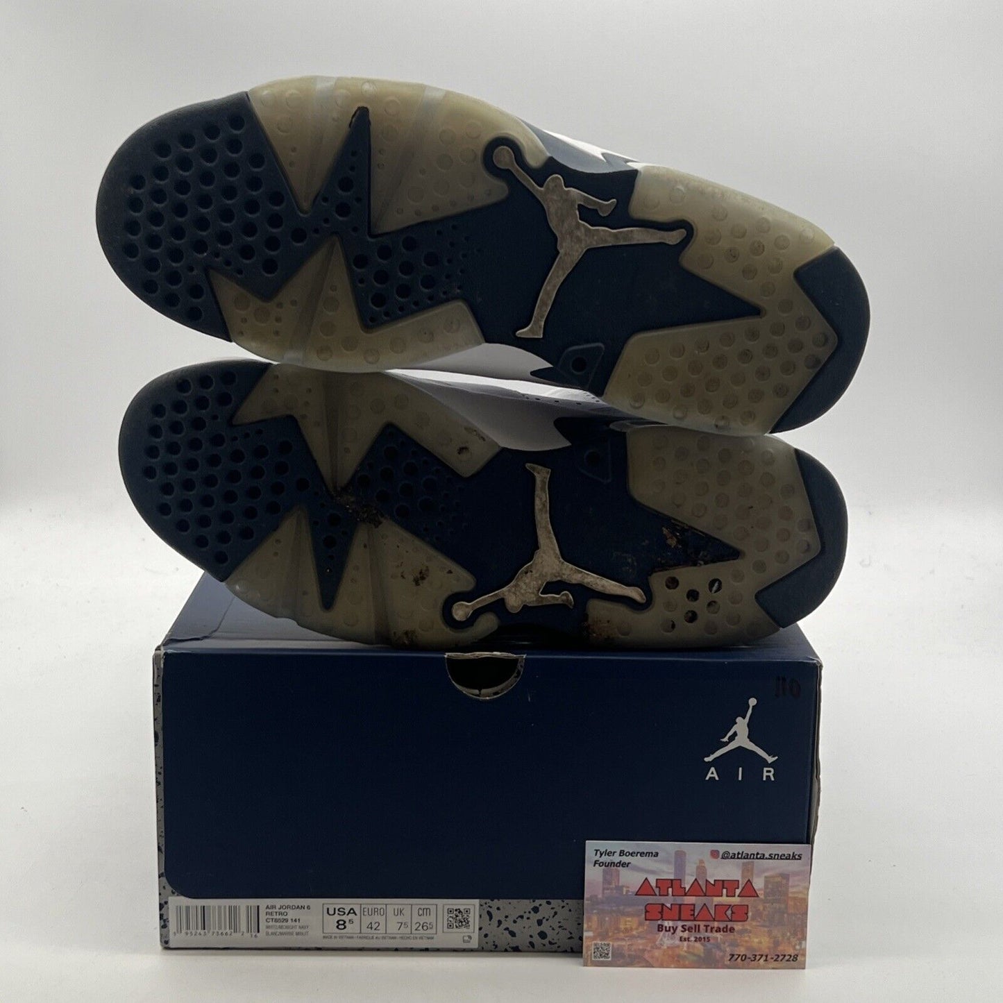 Size 8.5 - Air Jordan 6 Retro Midnight Navy (CT8529-141)