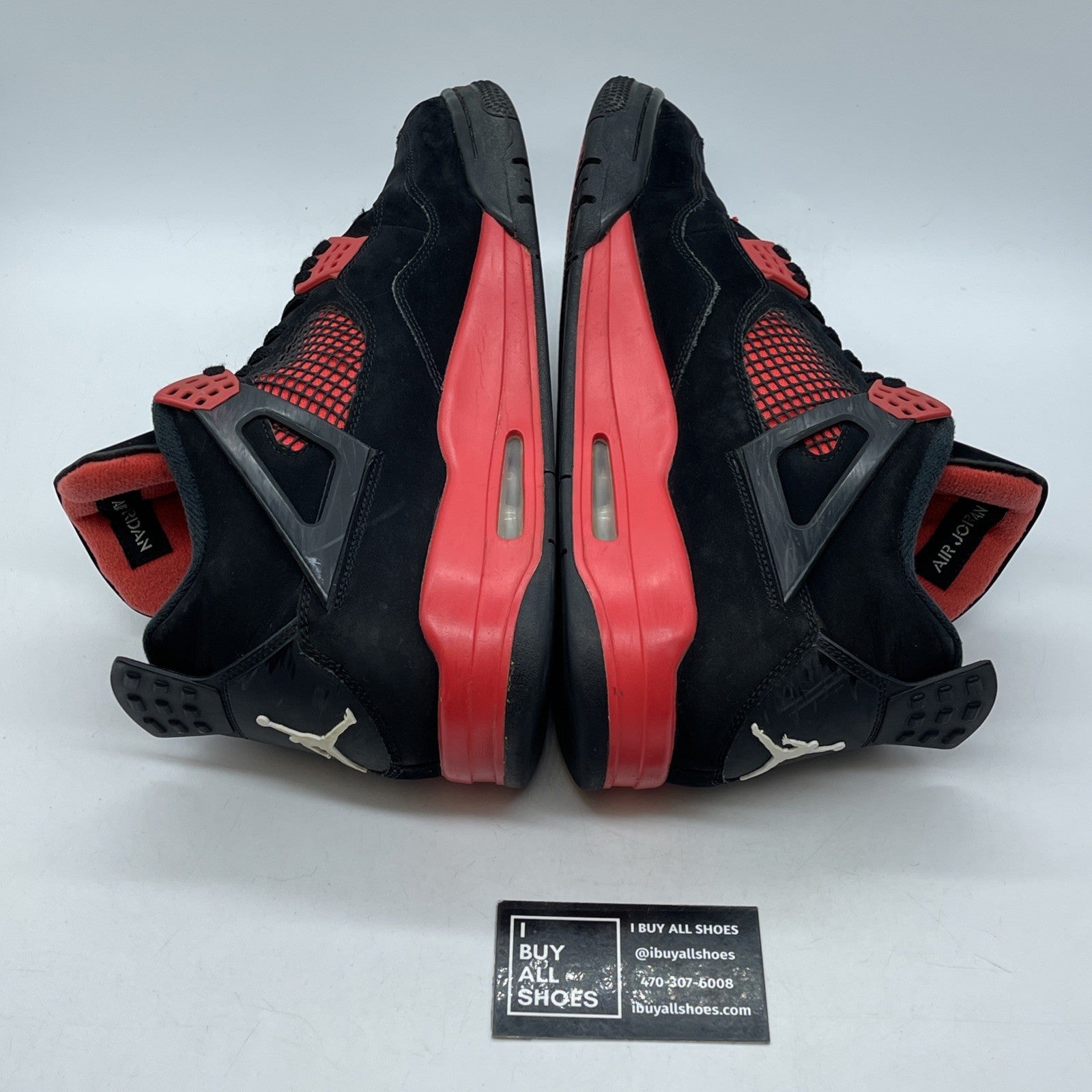 Size 13 - Jordan 4 Retro Mid Red Thunder Red Black White Suede (CT8527-016)