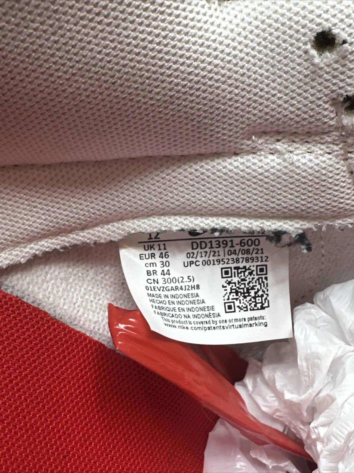 Size 12 - Nike Dunk Low Championship Red 2021