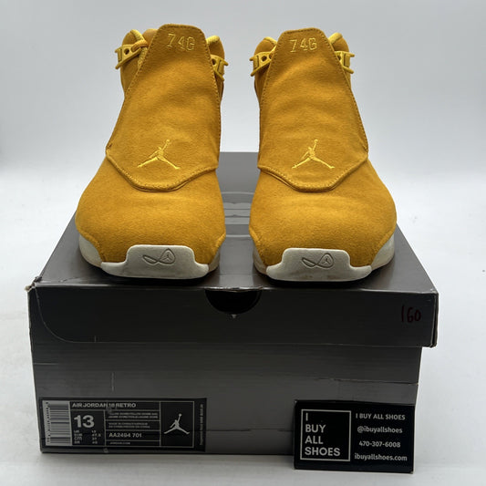 Size 13 - Air Jordan 18 Retro Yellow Suede (AA2494-701)