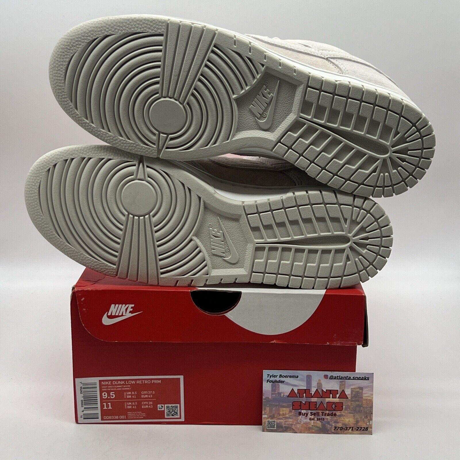 Size 9.5 - Nike Dunk Low Premium Vast Gray Brand New Og All