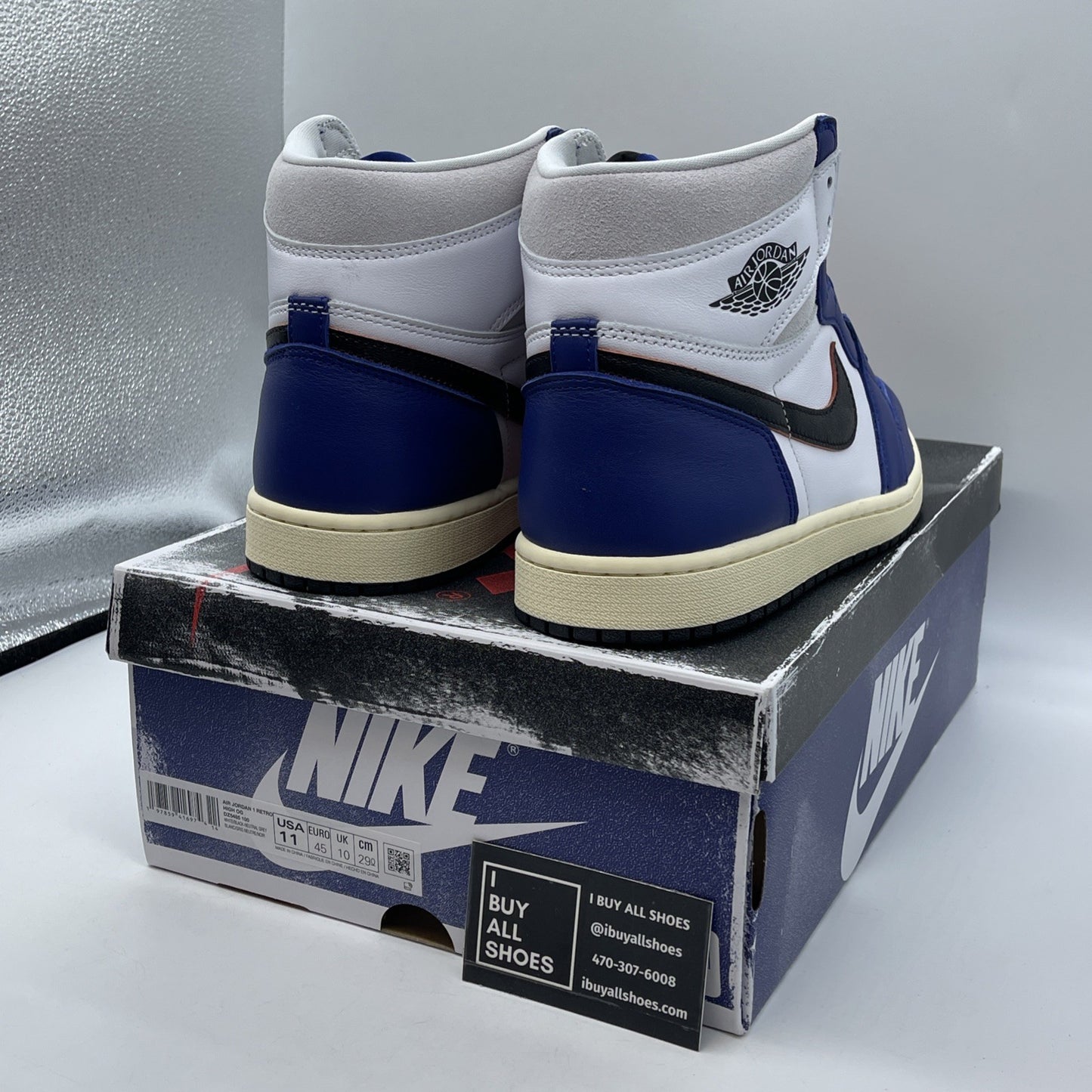 Size 11 - Air Jordan 1 Retro OG High Rare Air Deep Royal Blue (DZ5485-100)