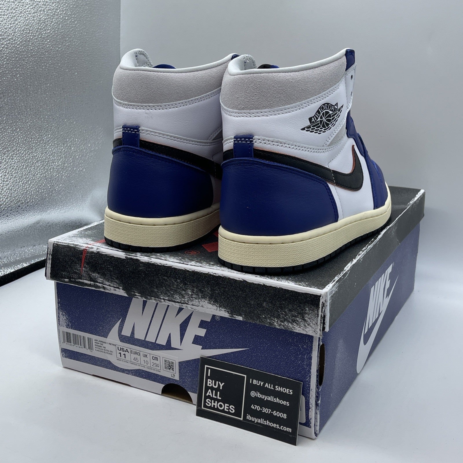 Size 11 - Air Jordan 1 Retro OG High Rare Air Deep Royal Blue (DZ5485-100)