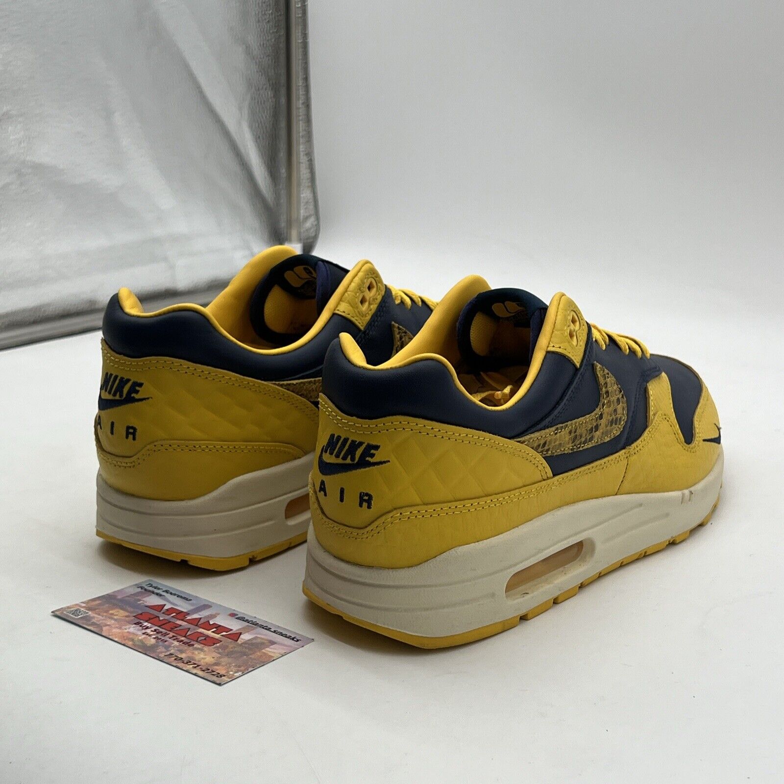 Size 12 - Nike Air Max 1 Premium michigan snakeskin (DD1391-100)