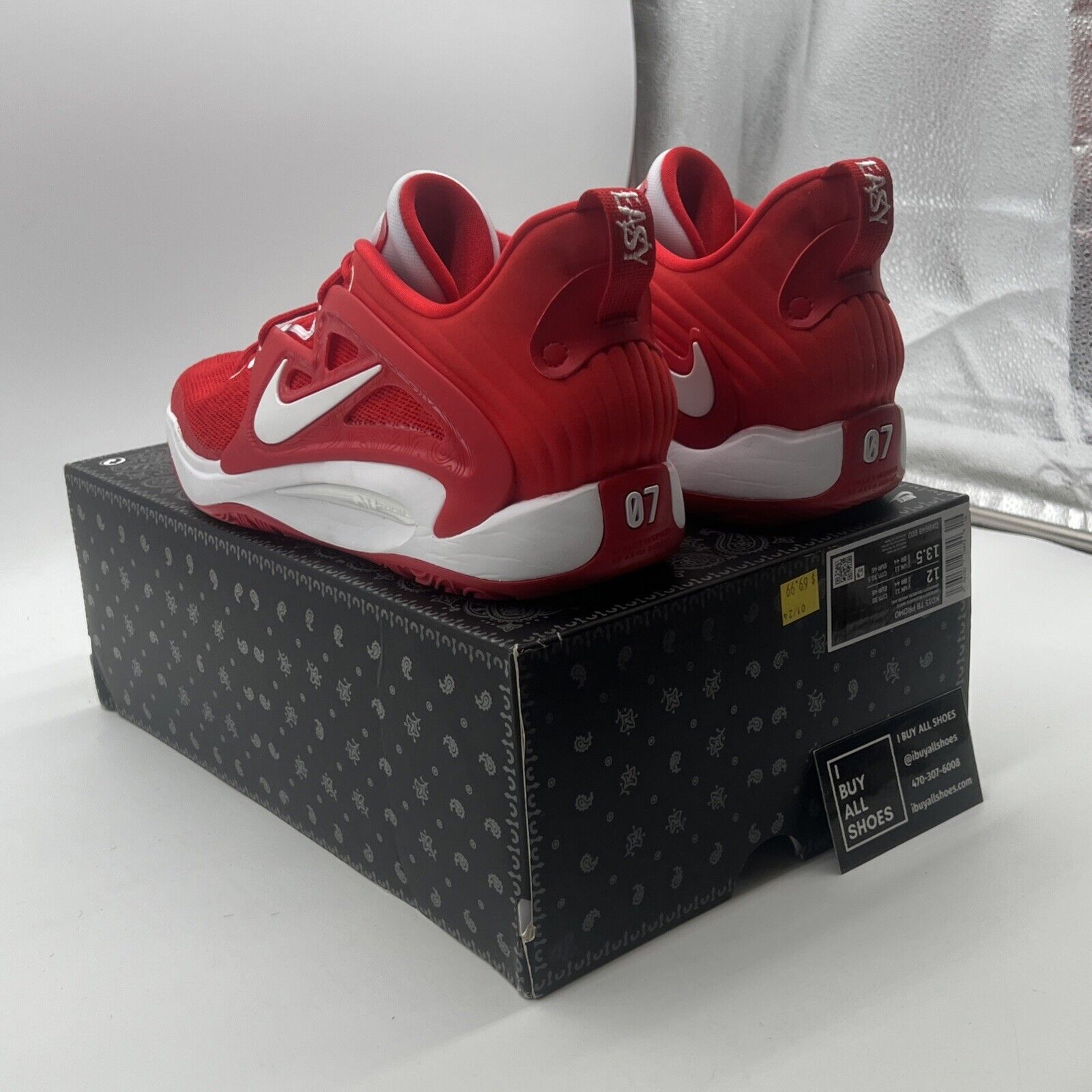 Size 12 - Nike KD 15 TB University Red (DX6648-602)