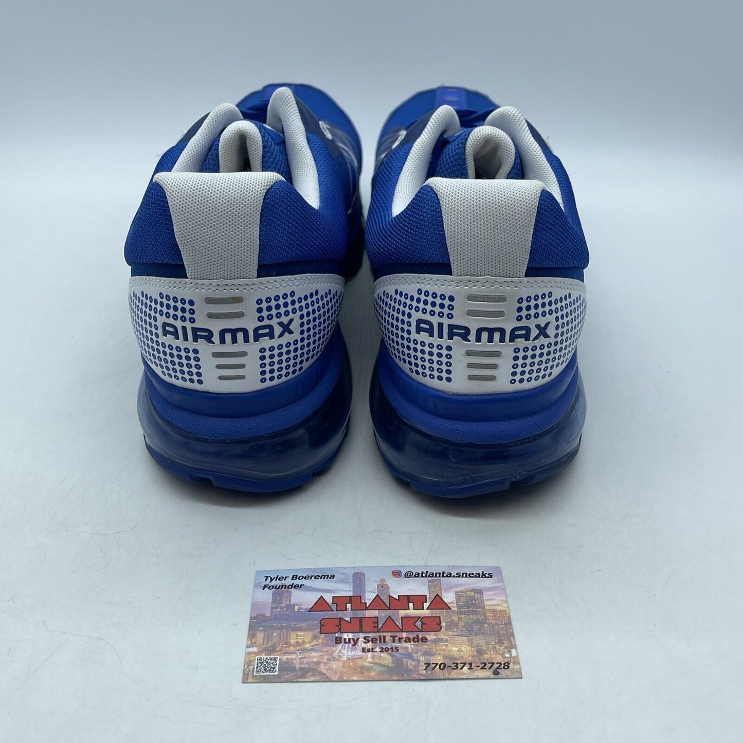 Size 11.5 - Nike Air Max+ 2009 Varsity Royal White Blue Suede (486978-400)