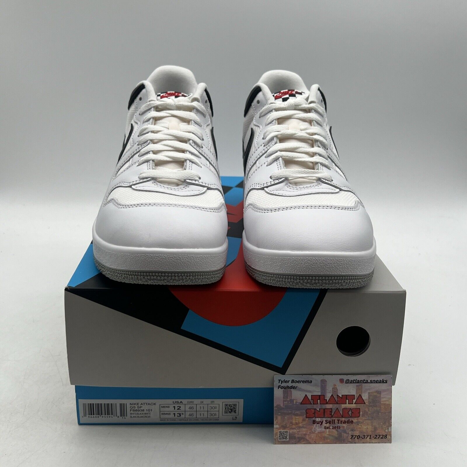 Size 12 - Nike Mac Attack QS SP White Black (FB8938-101)