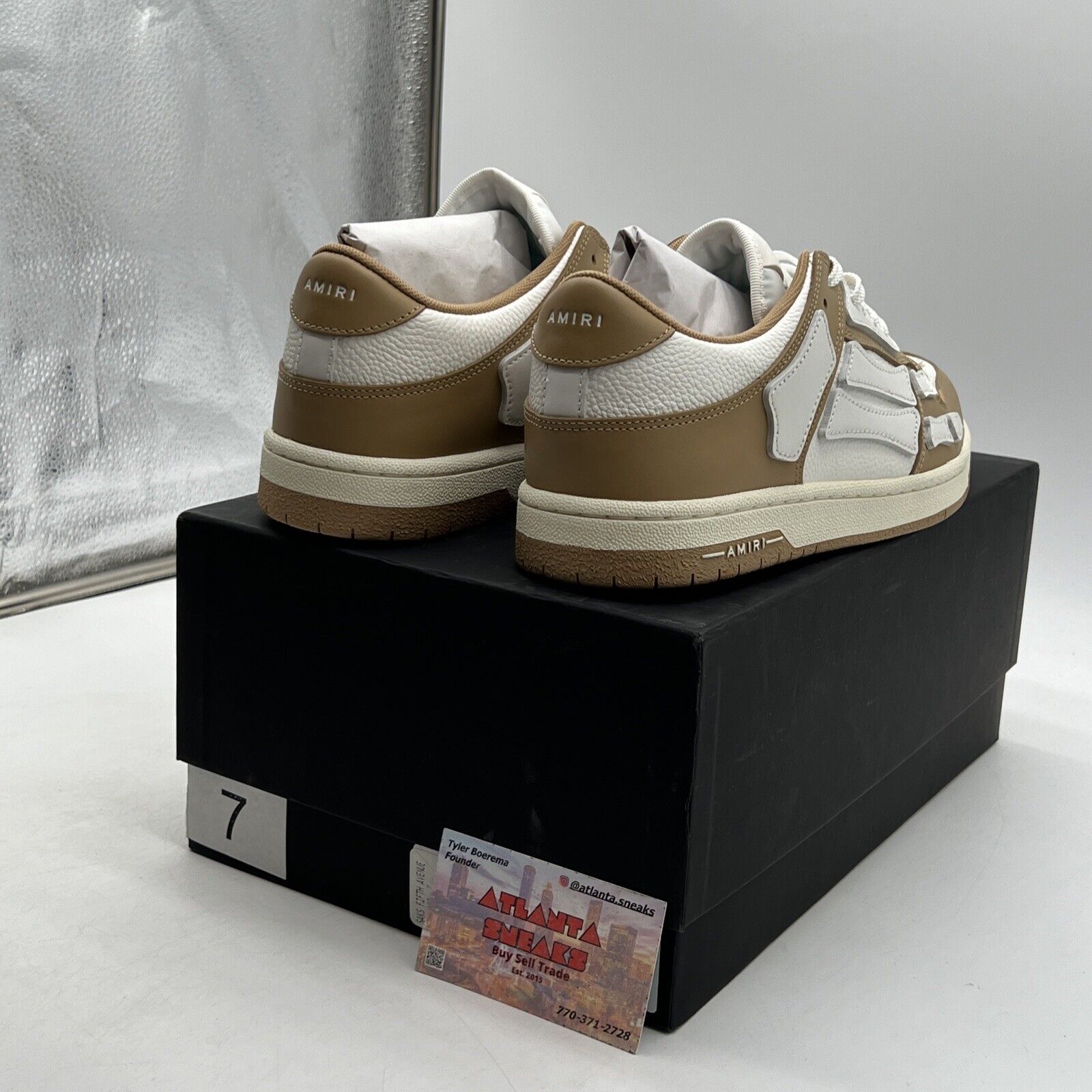Size 11 - Amiri Skel Top Low 'Tan' Sneakers