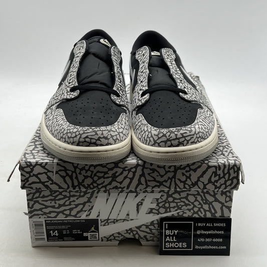 Size 14 - Air Jordan 1 Retro OG Low Black Cement (CV0790-001)