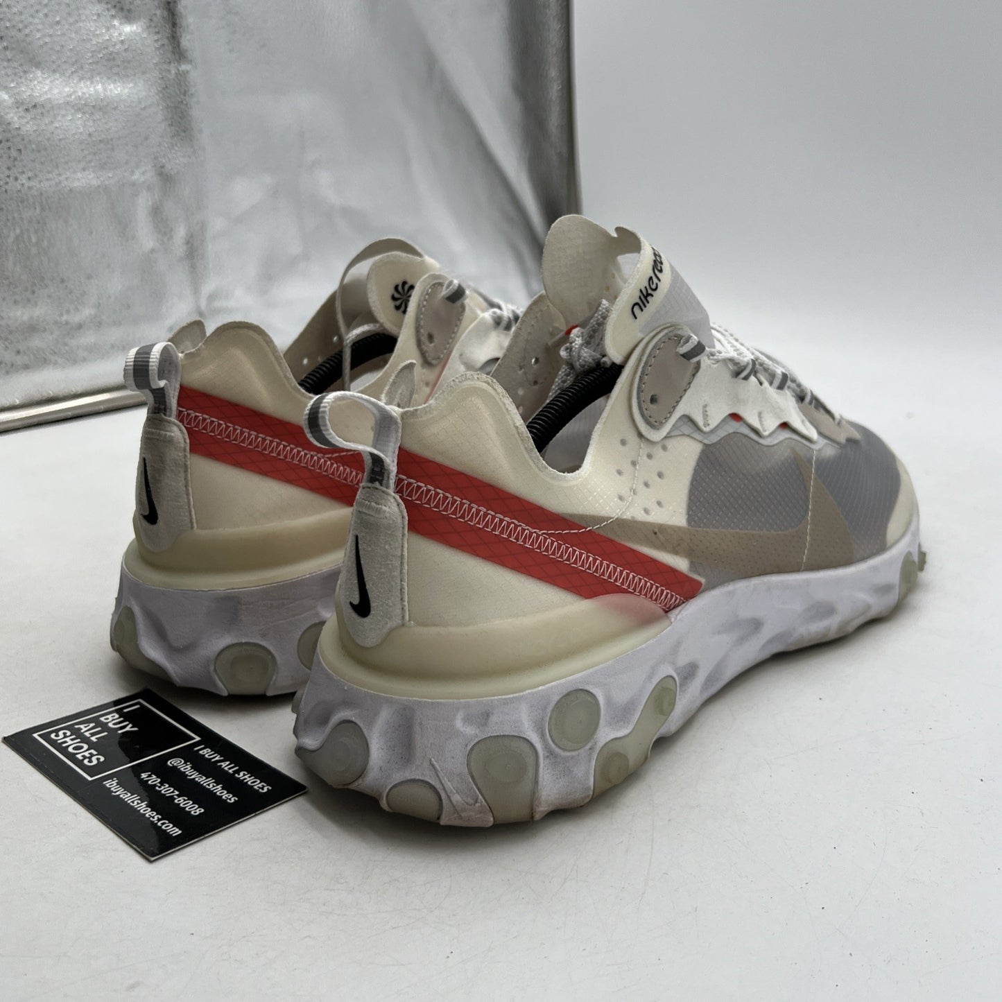 Size 12 - Nike React Element 87 Light Bone (AQ1090-100)