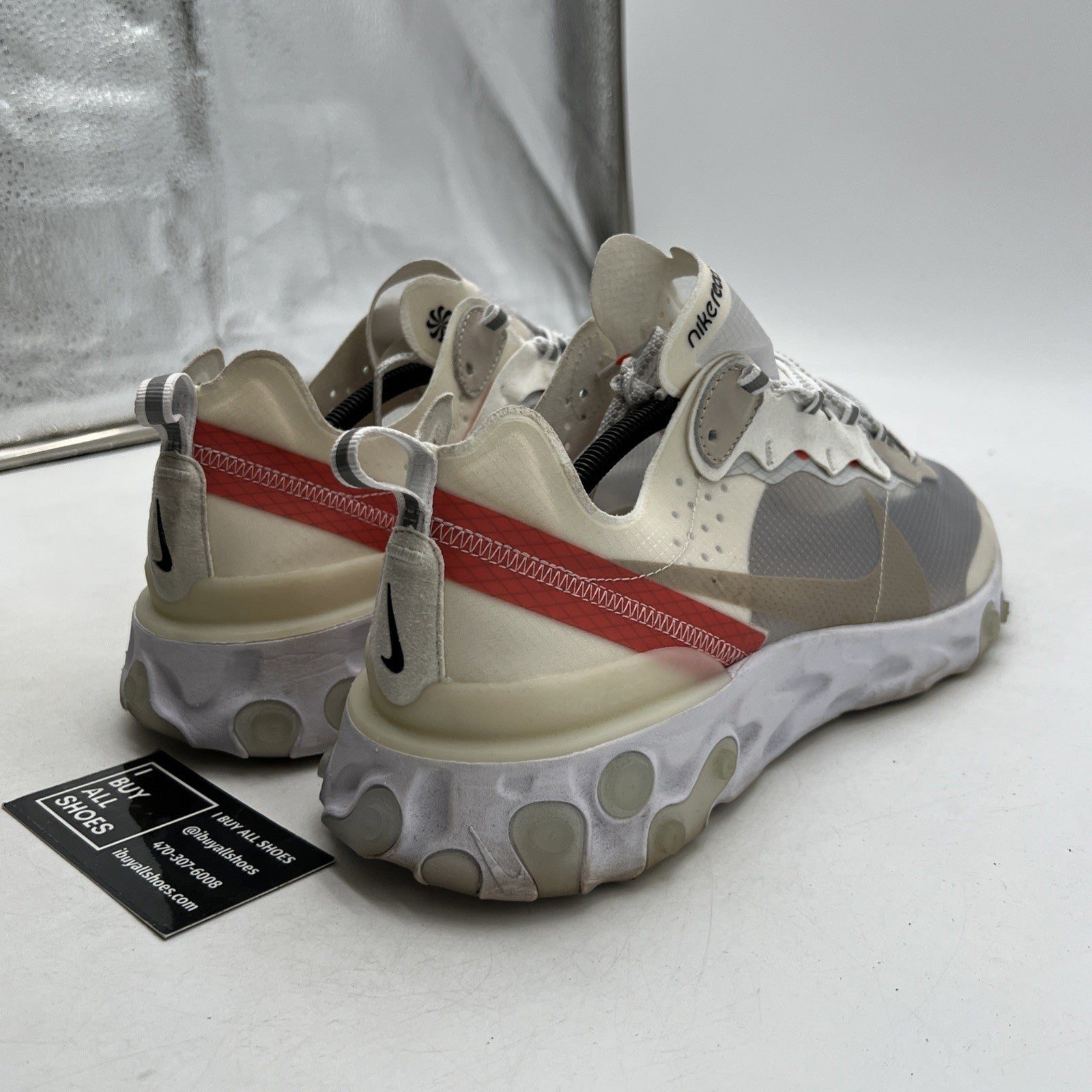 Size 12 - Nike React Element 87 Light Bone (AQ1090-100)