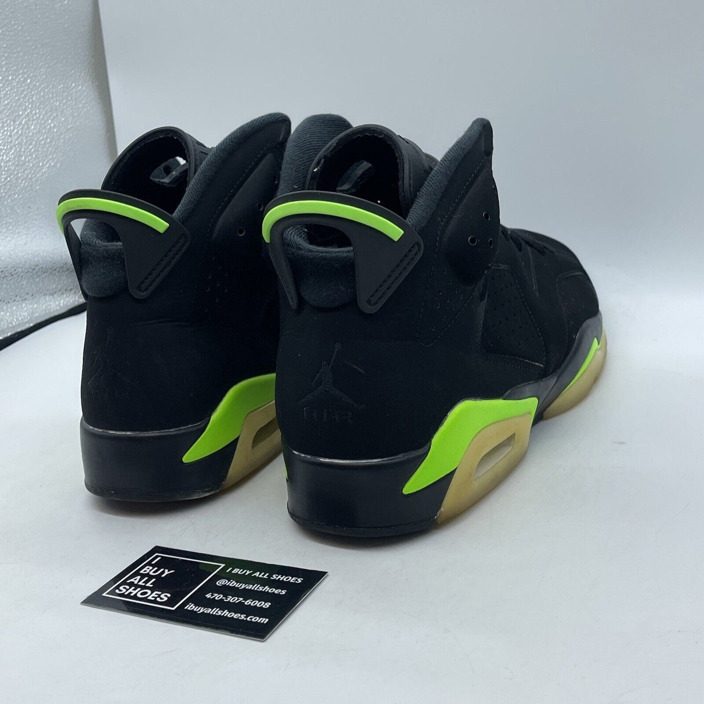 Size 12 - Jordan 6 Retro Electric Green 2021 Black Suede (CT8529-003)