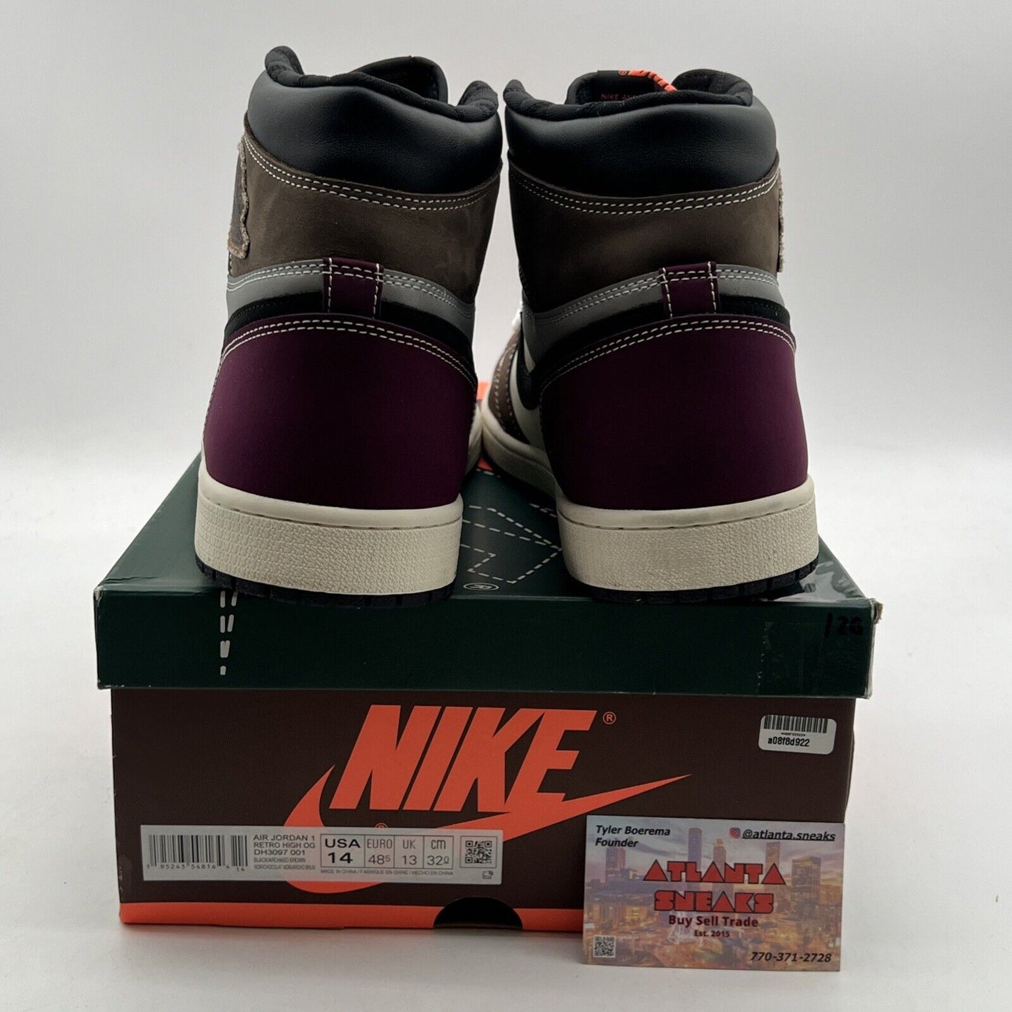 Size 14 - Air Jordan 1 High OG Crafted 2021 (DH3097-001)