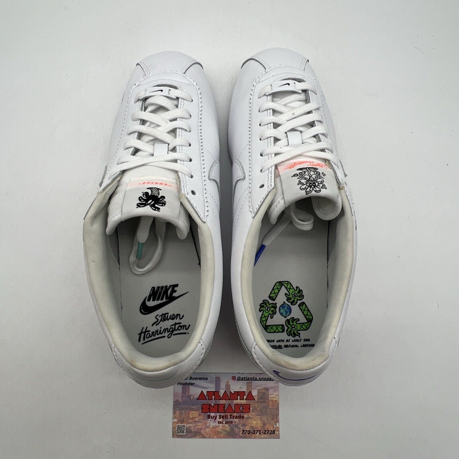 Size 10.5 - Nike Steve Harrington x Cortez Flyleather QS Earth Day (CI5548-100)