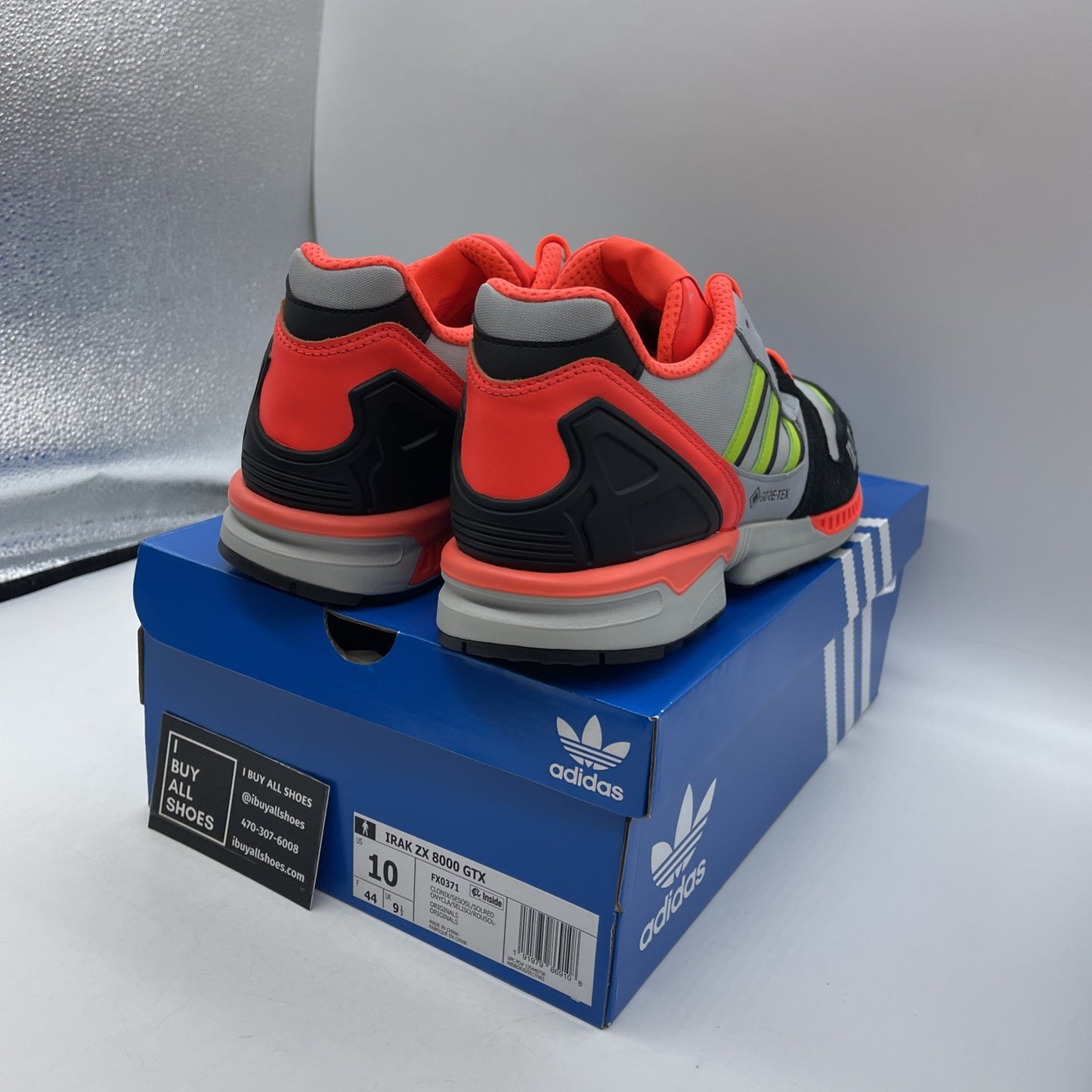 Size 10 - adidas IRAK x ZX 8000 GTX A-ZX Series Orange (FX0371)