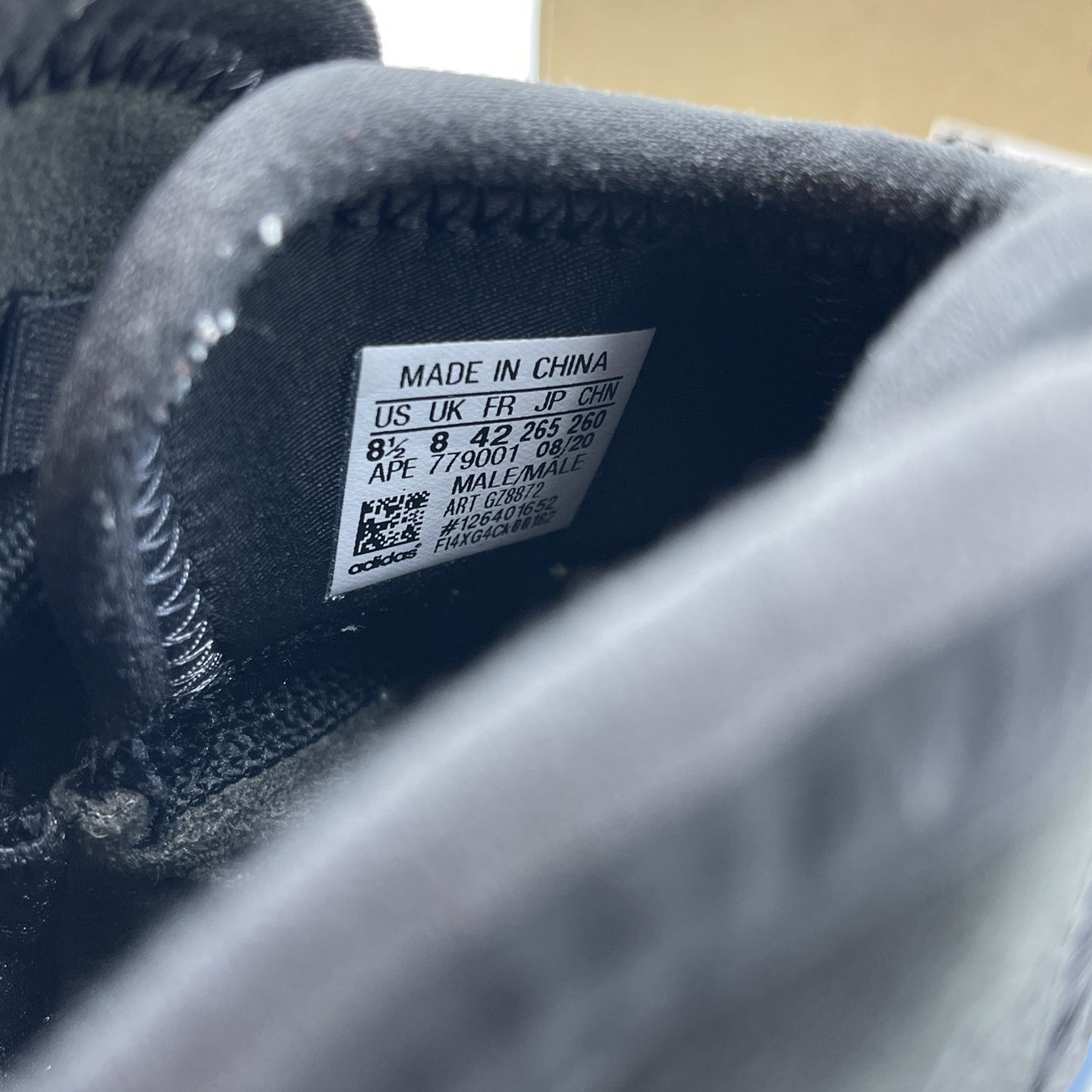 Size 8.5 - adidas Yeezy Quantum Frozen Blue Grey Black Tan (GZ8872)