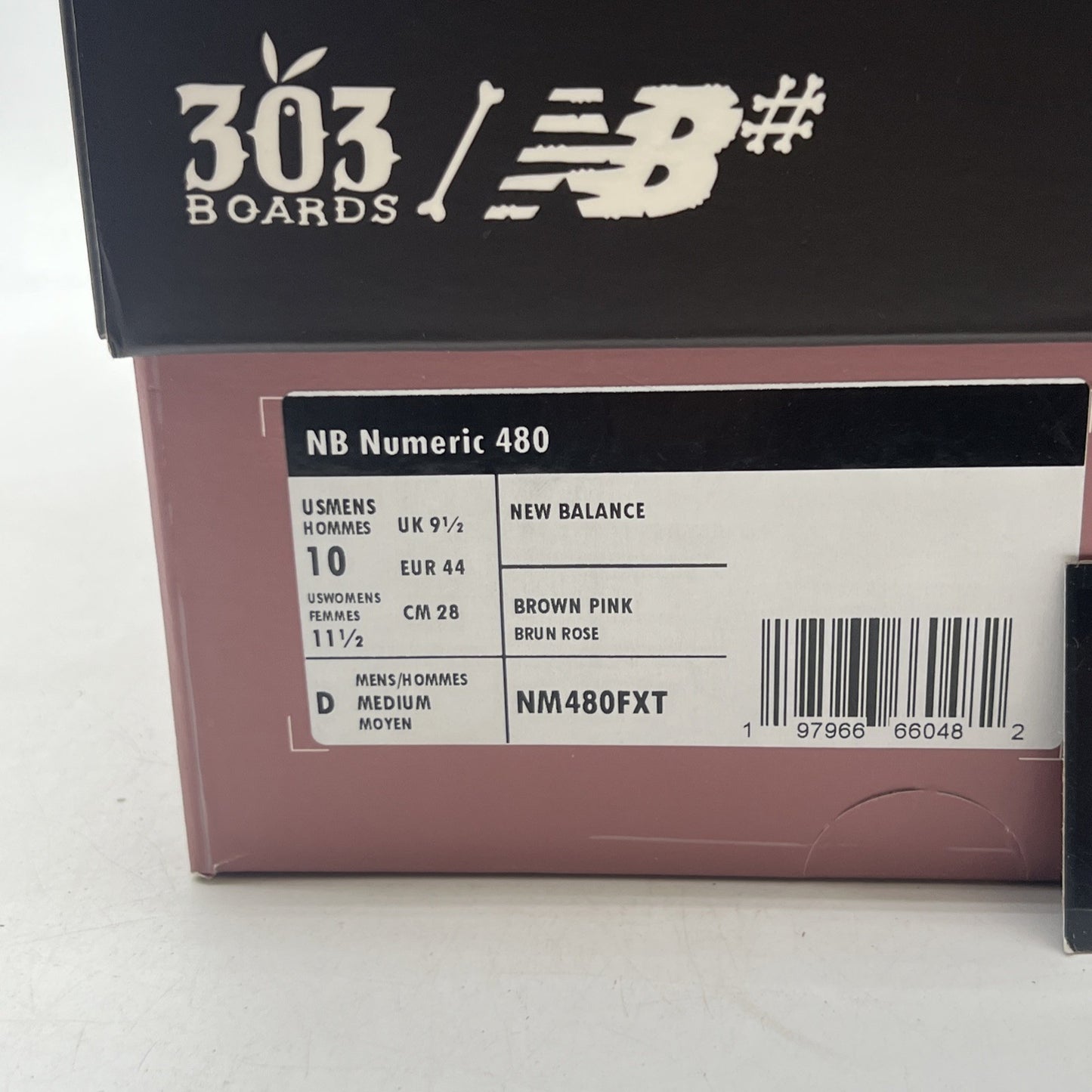 Size 10 - New Balance 303 Boards x Jeremy Fish x Numeric 480 Silly Pink Bunnies