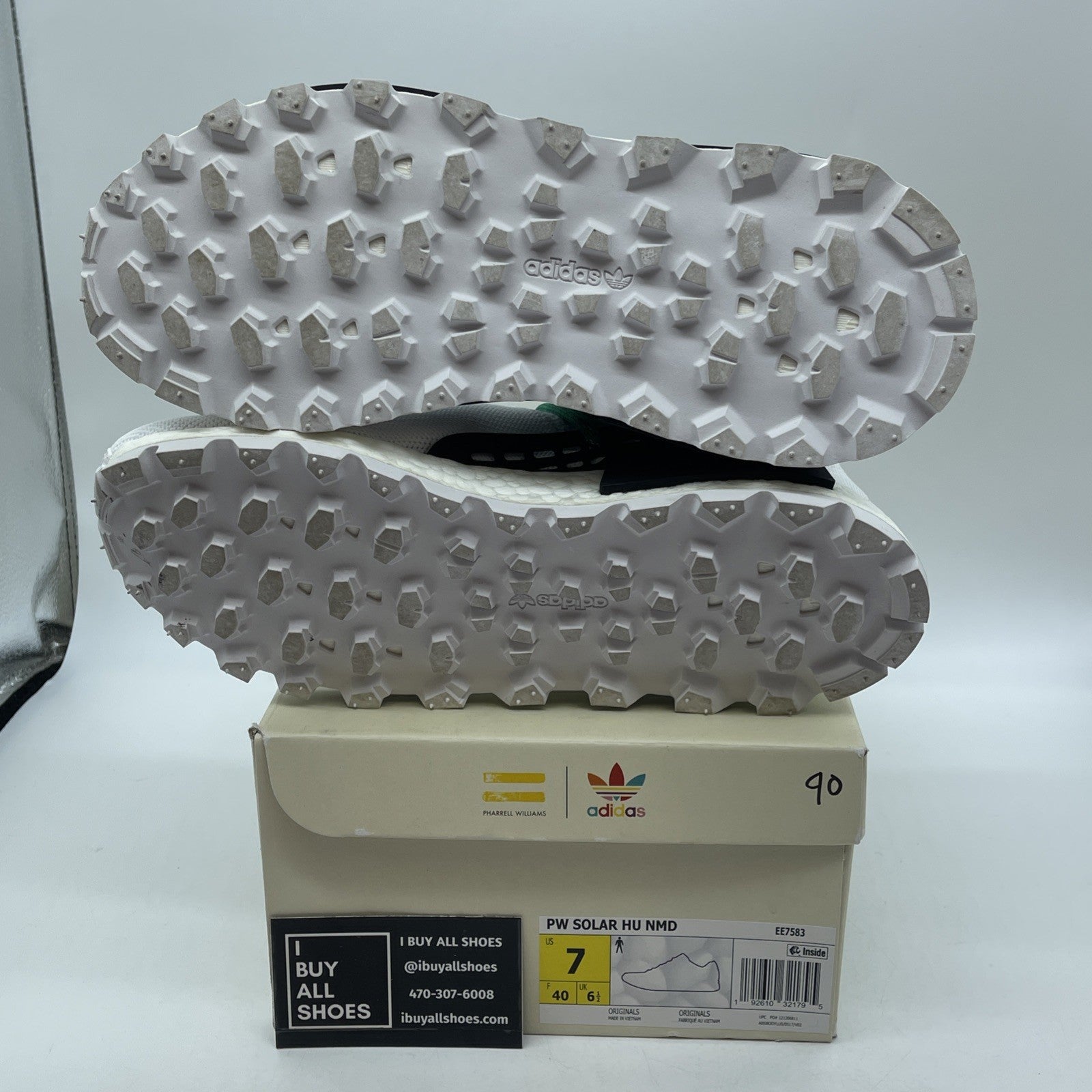 Size 7 - adidas Pharrell x NMD Human Race Inspiration Pack White (EE7583)