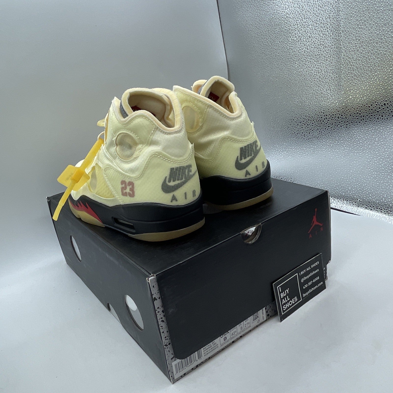 Size 9 - Air Jordan 5 SP x Off-White Mid Sail (DH8565-100)