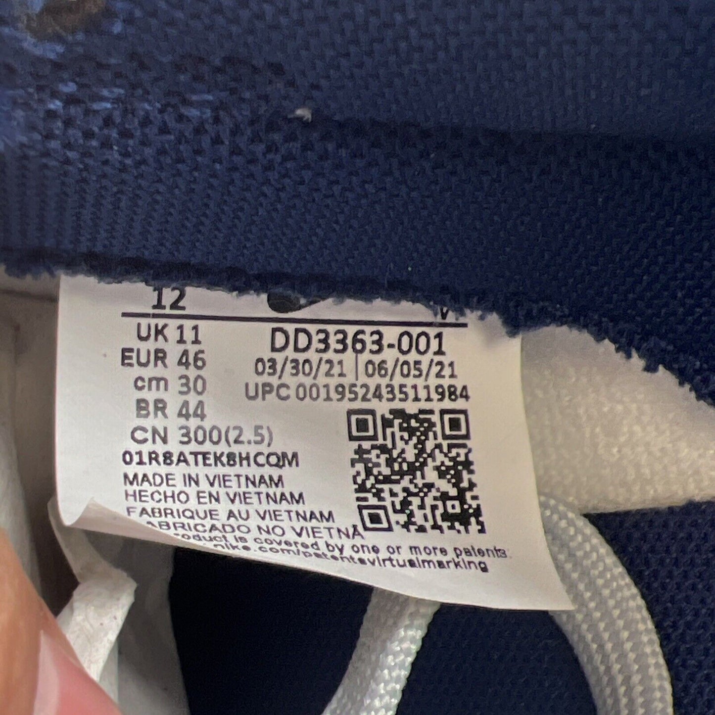 Size 12 - Nike NBA x Dunk EMB Low 75th Anniversary - Nets (DD3363-001)