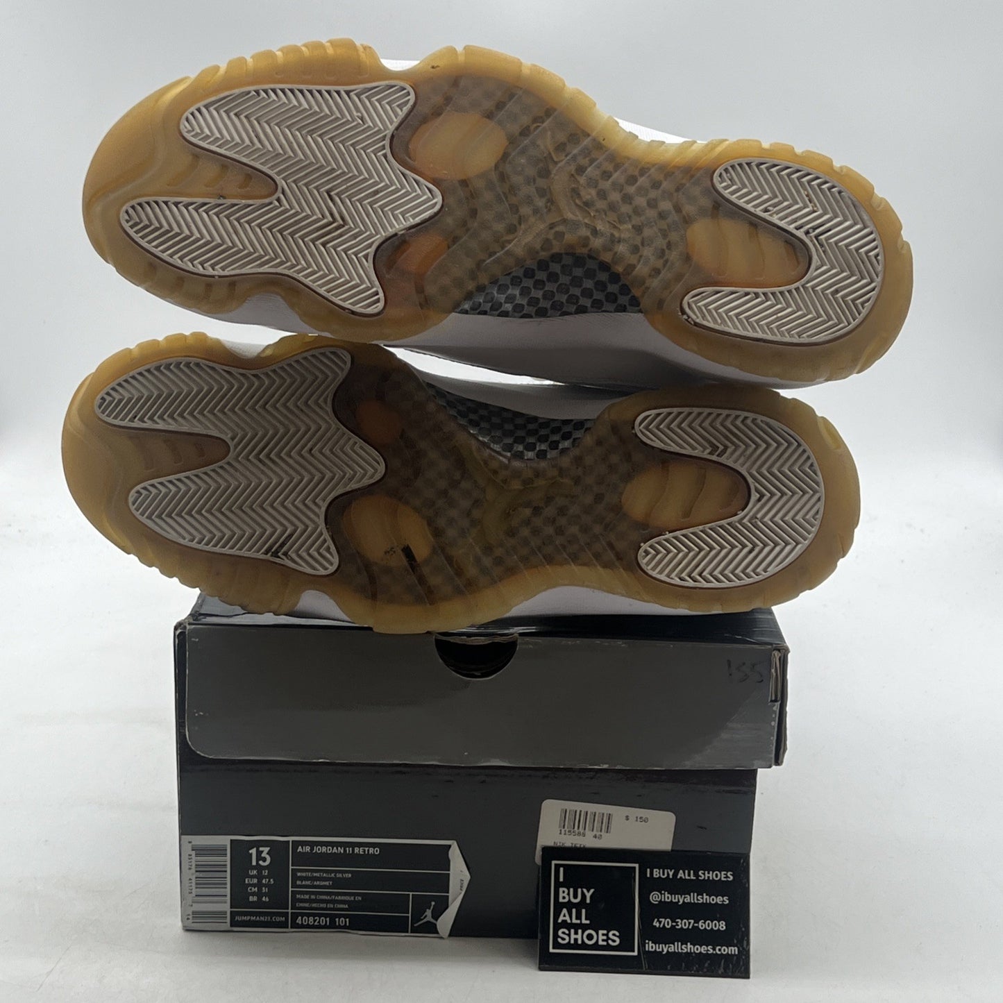Size 13 - Air Jordan 11 Retro Silver Anniversary (408201-101)