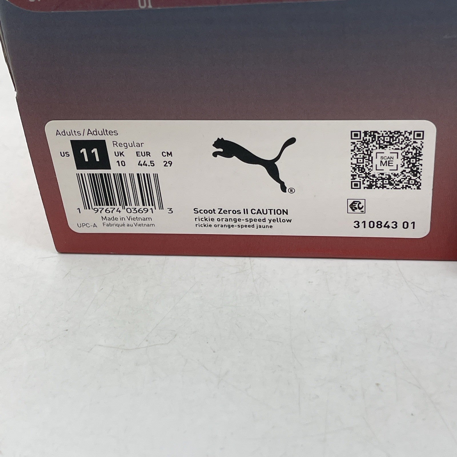 Size 11 - Puma Scoot Zeros 2 Caution (310843-01)