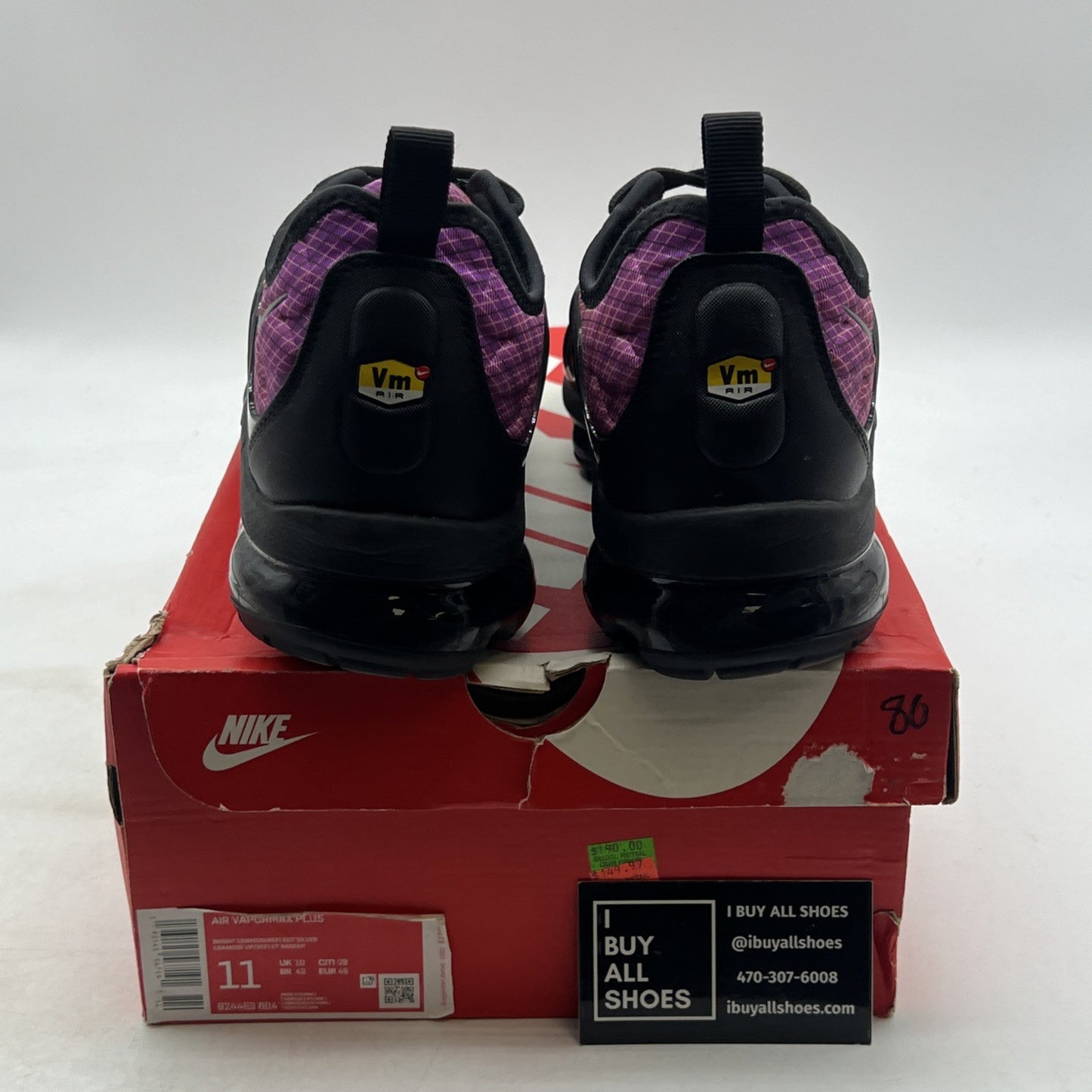 Size 11 - Nike Air VaporMax Plus Grid Sunset (924453-604)
