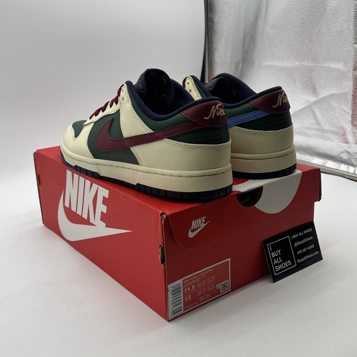 Size 11.5 - Nike Dunk Low From Nike, To You - Gorge Green (FV8106-361)